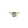 Perfect Love 2ct Round CZ Semi-Mount with .33ct Diamond Ring