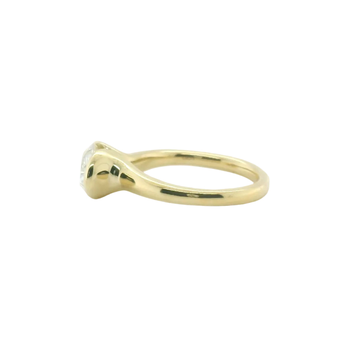 Perfect Love 2ct Oval East-West Bezel Semi-Mount Ring