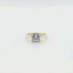 Perfect Love 2ct Round CZ Semi-Mount with .33ct Diamond Ring