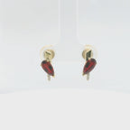 Chatham 1.54ct Lab Ruby & Diamond Studs