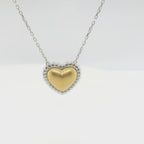 Perfect Love Two-Tone Heart Necklace
