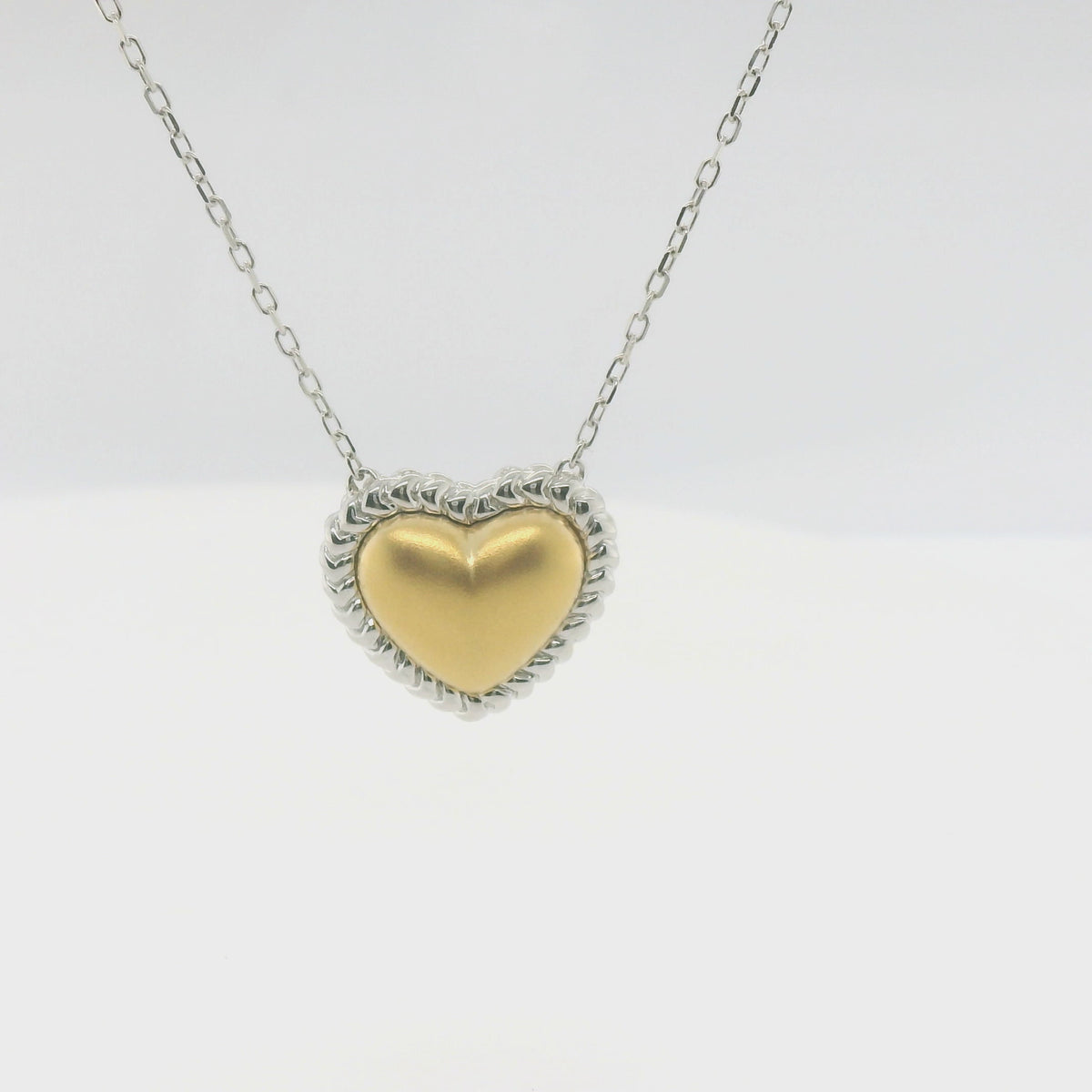 Perfect Love Two-Tone Heart Necklace