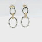 Perfect Love .20ct Diamond Two-Tone Dangle Earrings