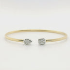 Perfect Love 14K Gold Cacoon Diamond Cuff