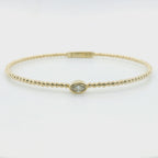 Perfect Love 0.50ct Marquise Diamond Beaded Bracelet