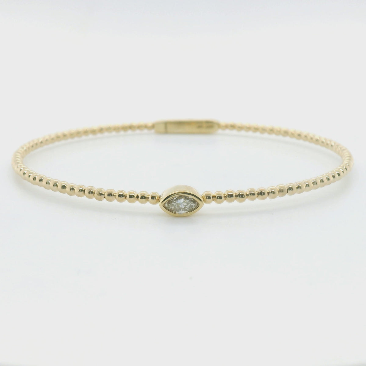 Perfect Love 0.50ct Marquise Diamond Beaded Bracelet