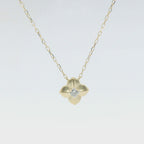 Perfect Love 0.08ct Diamond Flower Necklace