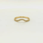 Perfect Love .08ct Contour Diamond Band