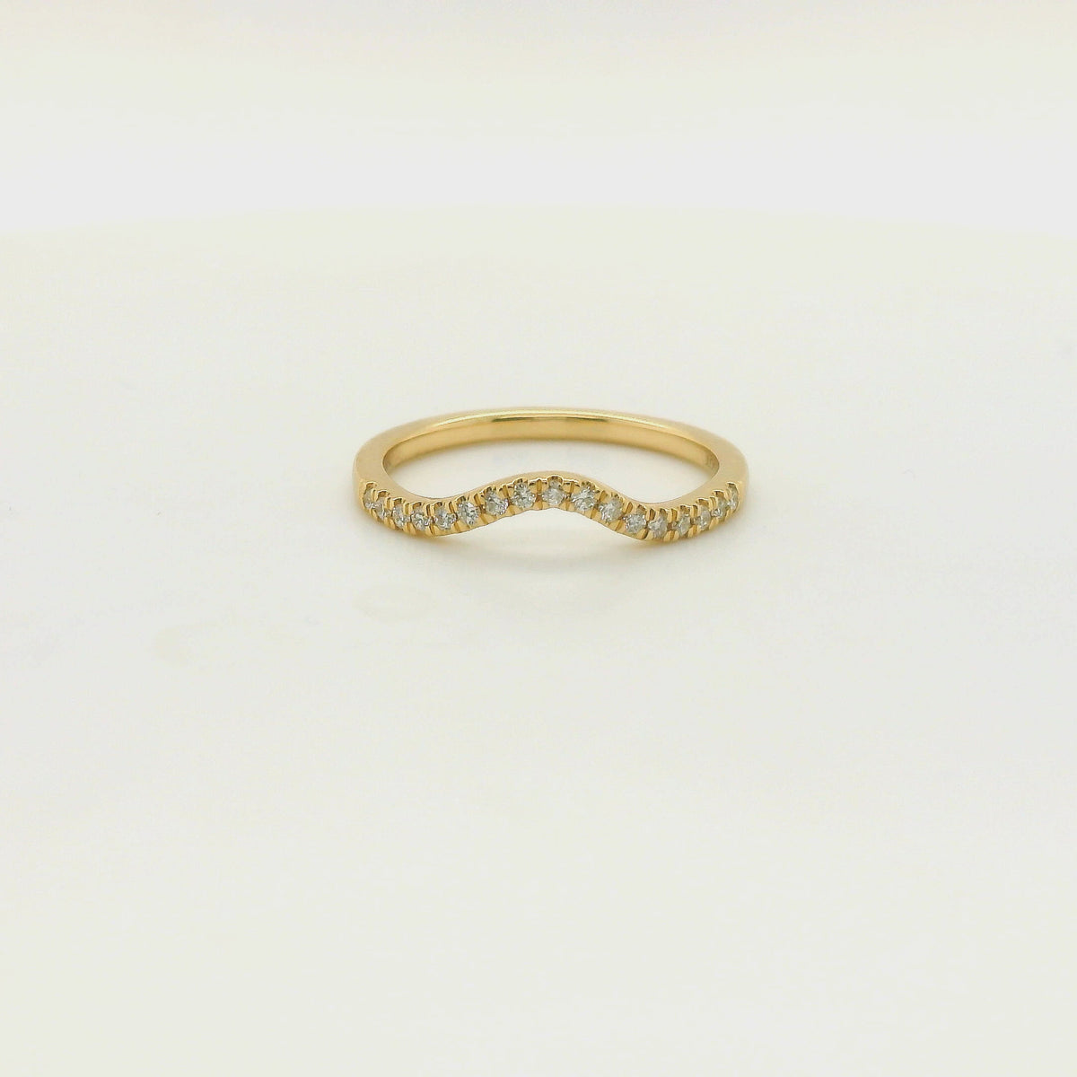 Perfect Love .08ct Contour Diamond Band