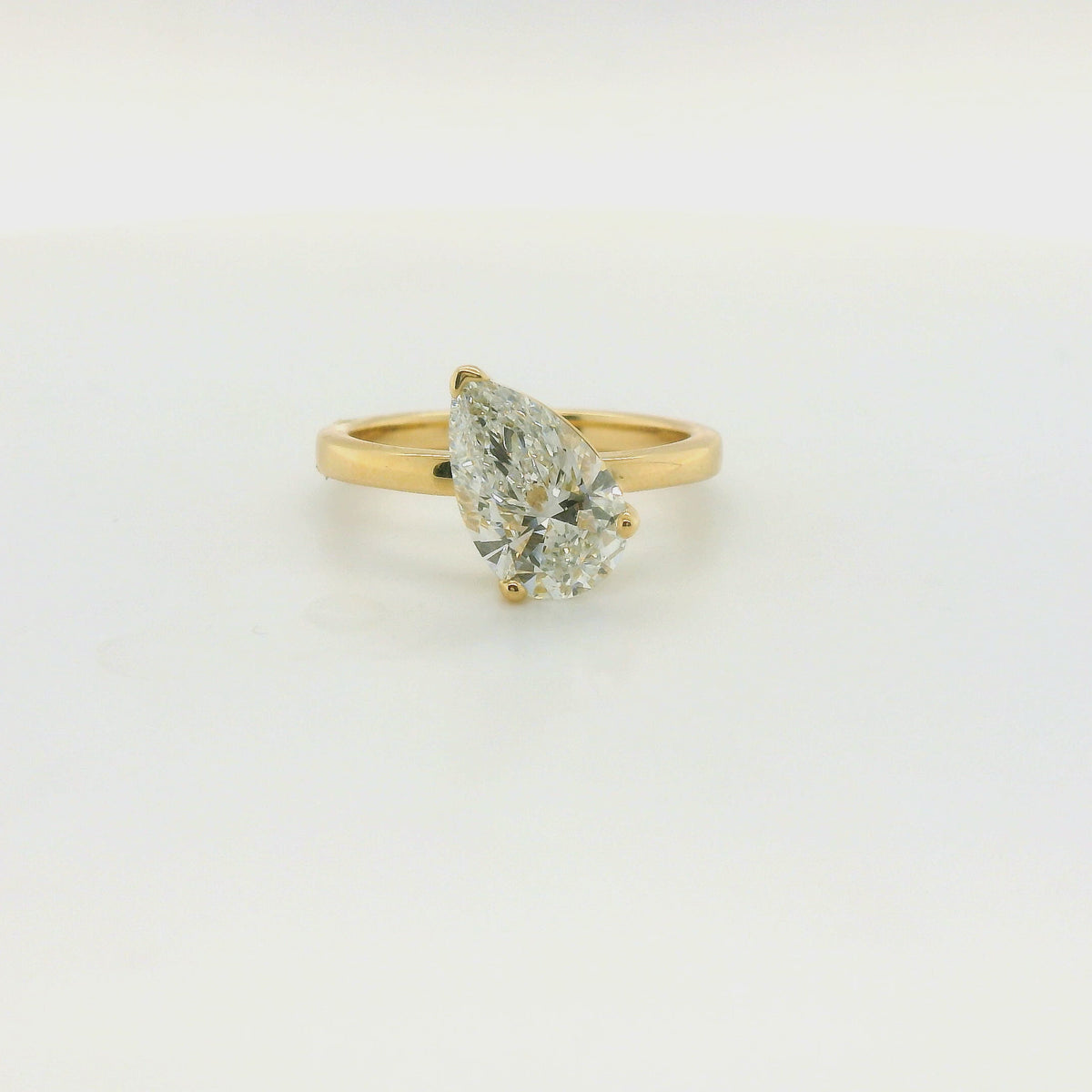 Perfect Love 2ct Pear Diamond Engagement Ring