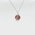 Chatham 2.18ct Lab Ruby & Diamond Pendant