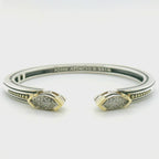 John Atencio Elixir 0.30ct Diamond Hinge Cuff