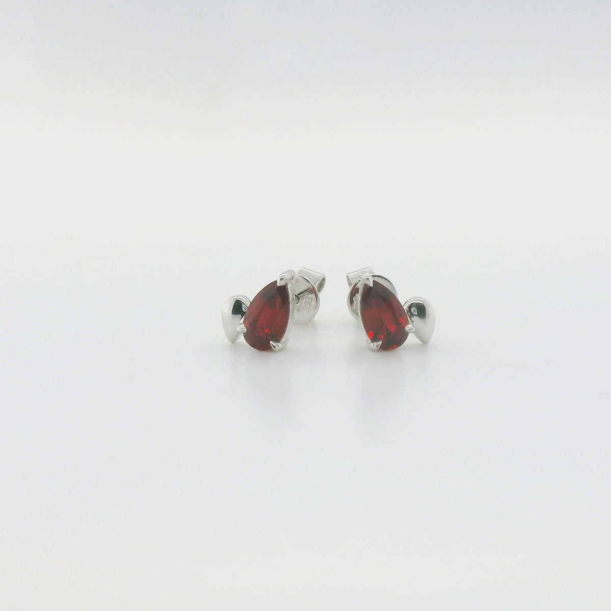Chatham 1.66ct Pear Lab Ruby Studs