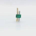 Chatham 0.52ct Lab Emerald & Diamond Pendant