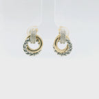 Perfect Love .12ct Diamond Two-Tone Dangle Earrings