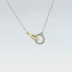 Perfect Love Two-Tone Eternal Ring Necklace