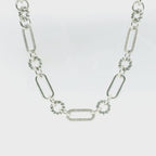 Perfect Love .25ct Diamond Silver Paperclip Necklace