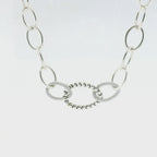 Perfect Love 0.14ct Diamond Silver Cable Chain
