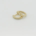 Perfect Love .05ct Diamond Gold Huggies