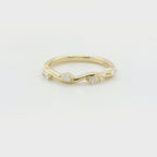 Perfect Love .14ct Marquise Diamond & Gold Ring