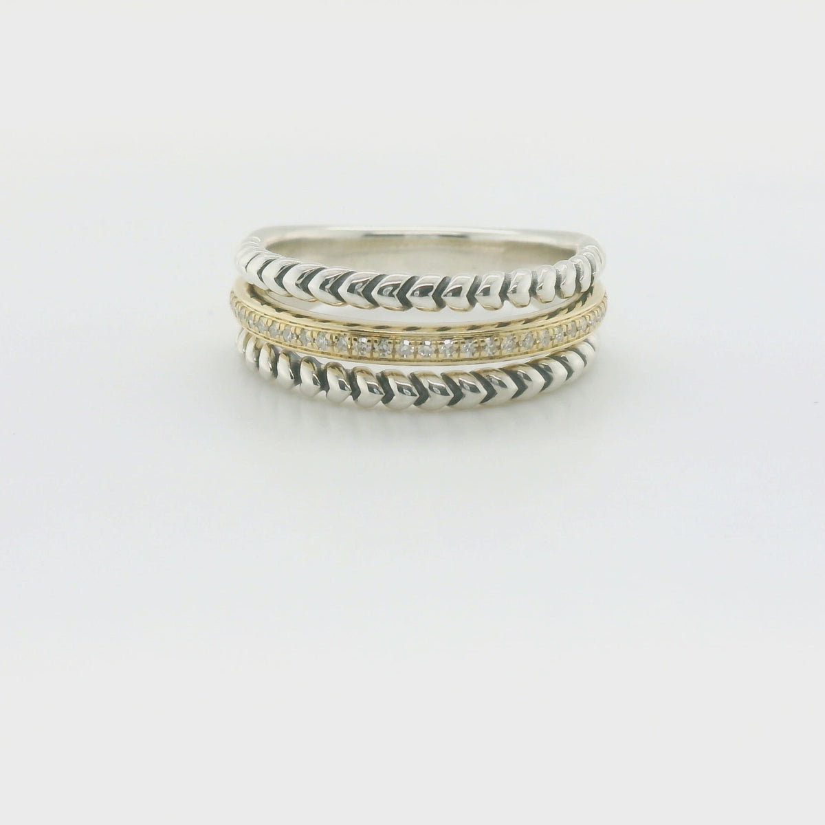Perfect Love Two-Tone .10ct Diamond Ring