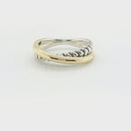 Perfect Love Two-Tone Crossover Ring