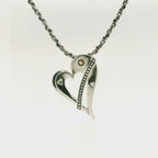 John Atencio Two-tone Heart Pendant with Chain
