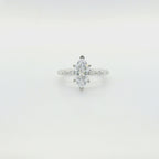 Perfect Love .83ct Diamond Marquise Semi-Mount Ring