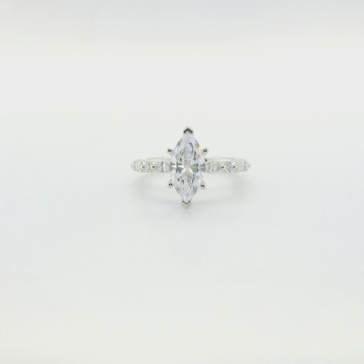 Perfect Love .83ct Diamond Marquise Semi-Mount Ring