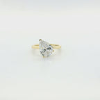 Perfect Love 2ct Pear Semi-Mount Ring