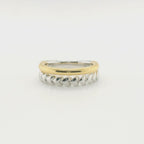 Perfect Love Two-Tone Heart Stacked Ring
