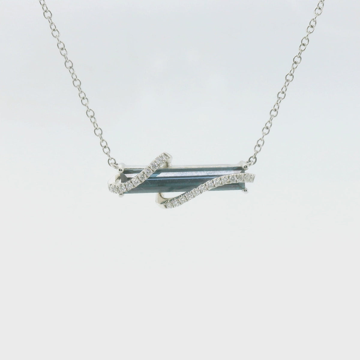 Chatham 1.17ct Lab Alexandrite & Diamond Pendant