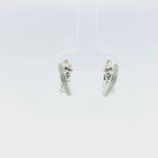 Perfect Love 0.20ct Diamond Silver Huggies