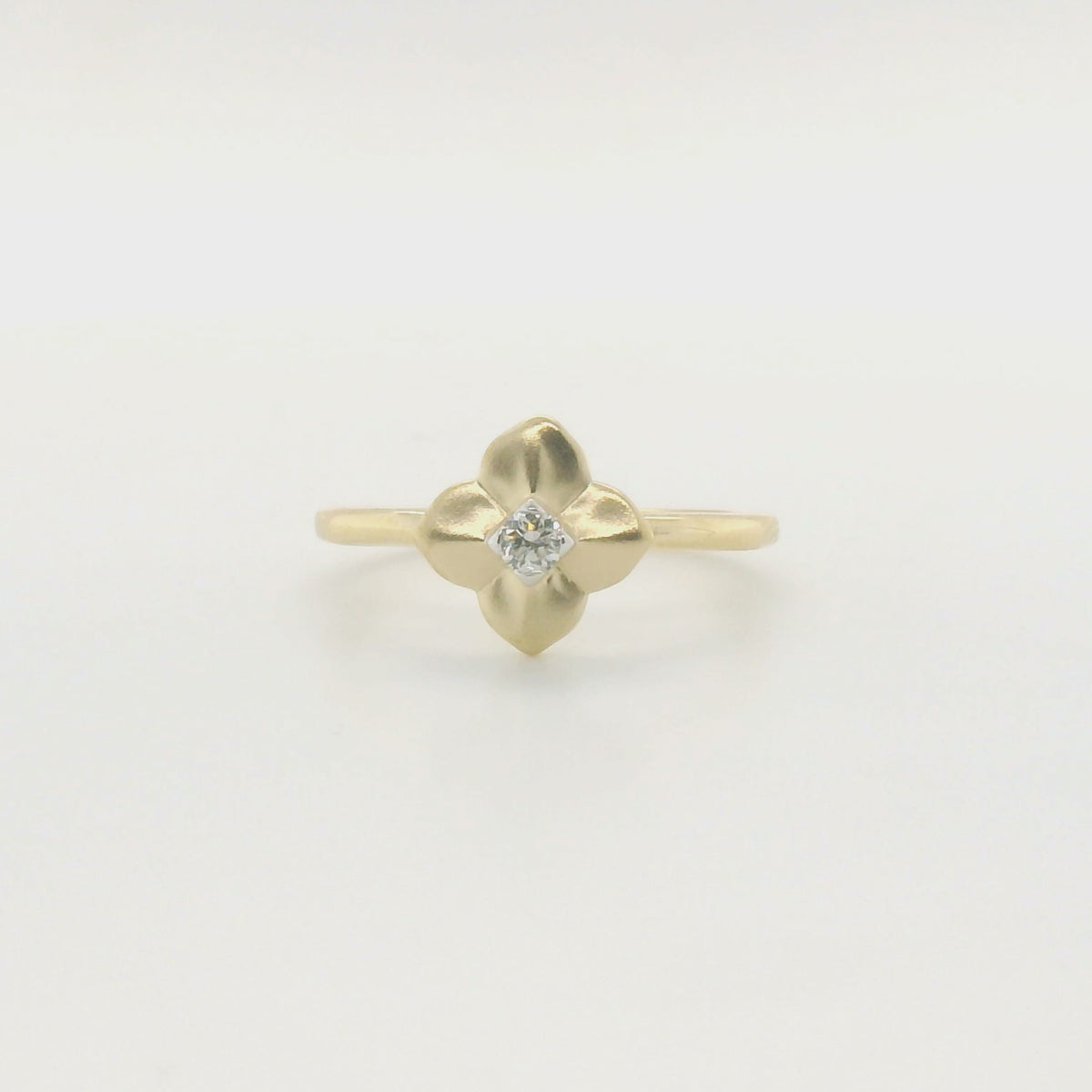 Perfect Love .08ct Diamond Floral Ring