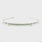 Perfect Love .25ct Diamond Two-Tone Silver Cuff