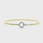 Perfect Love 14K Gold Beaded Diamond Bracelet