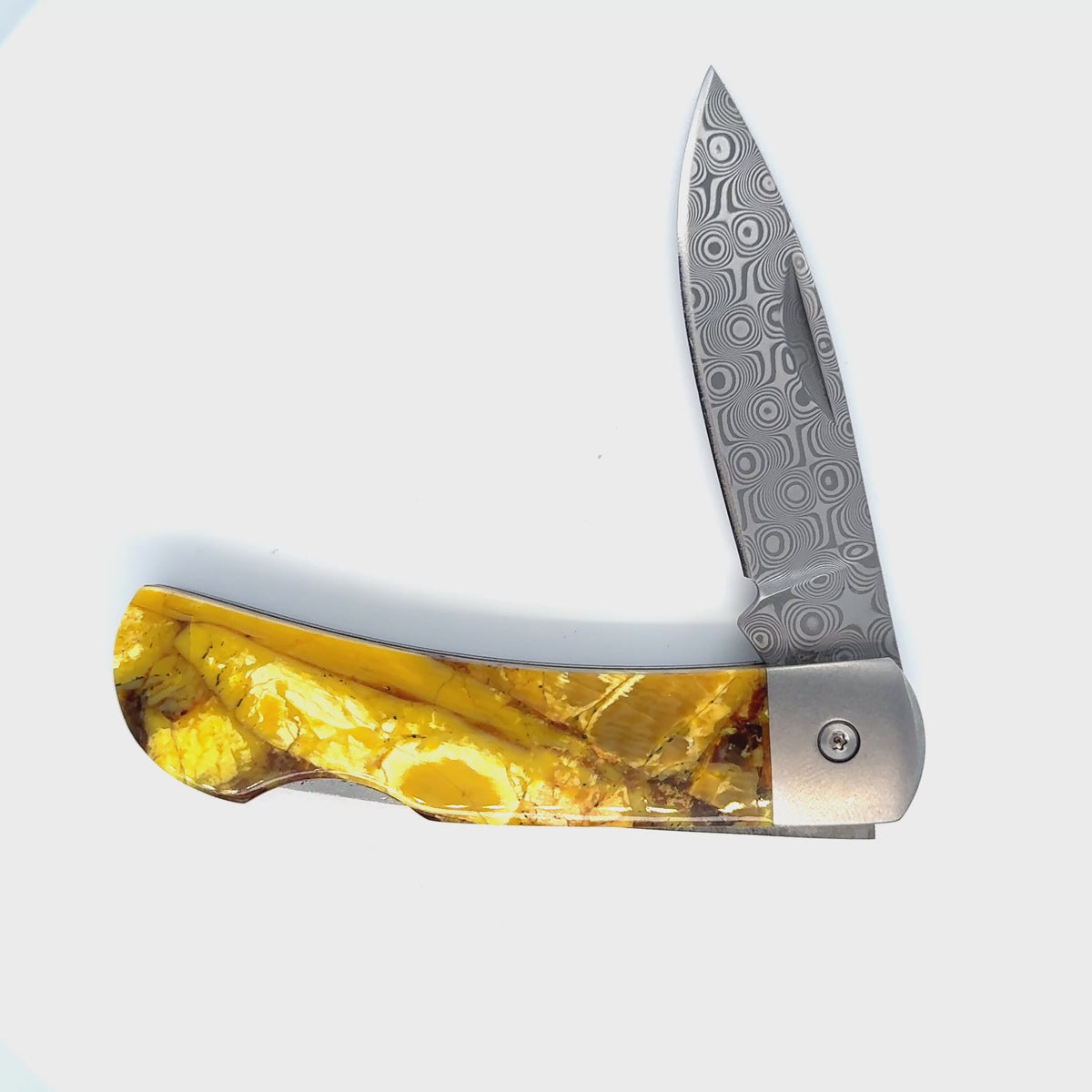 Santa Fe StoneWorks Mammoth Tusk 3 Inch Damascus Knife