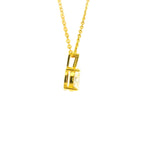 1ct Oval Lab Diamond Gold Vermeil Pendant with Chain