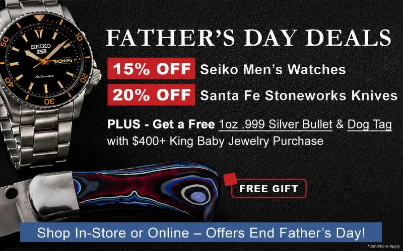 Father&rsquo;s Day Deals at Helmut The Jeweler