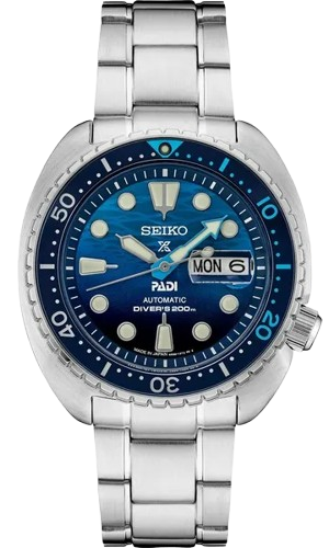 PADI dive watche with blue dial, stainless steel watch ideal for graduation gifts and engraving